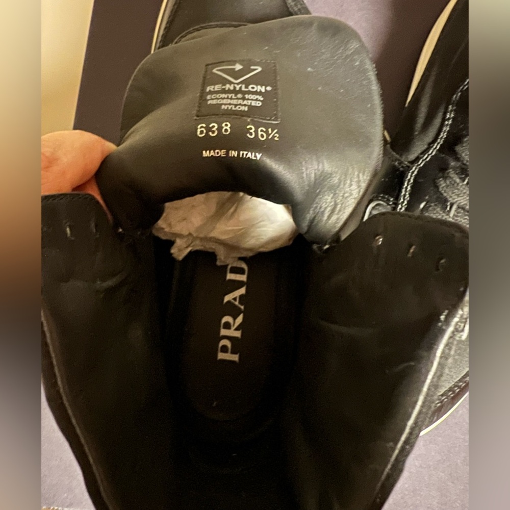 PRADA High-Top Sneakers SIZE 36.5 - Picture 11 of 12